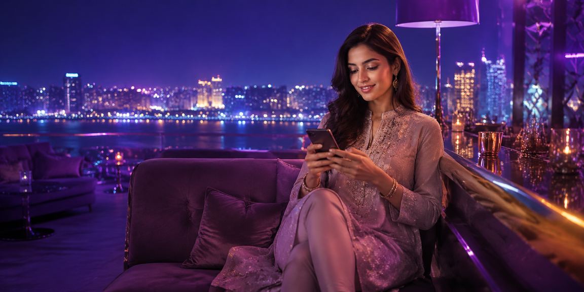 Ahmedabad riverfront during sports betting casino night