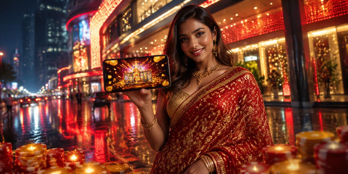 View of Delhi with slot game interface overlay